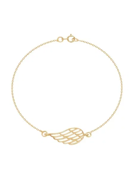 Pozlaćena narukvica Lilou Wing zlatna