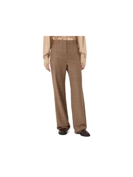 Spodnie Max Mara wełniane brązowe