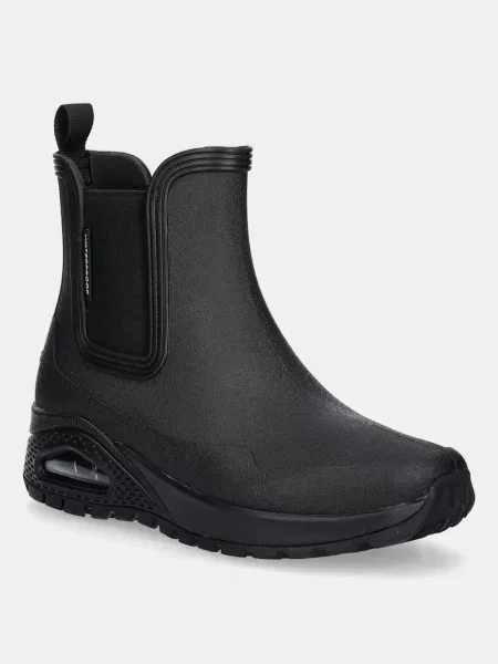Skechers cizme Wellington pentru femei UNO RUGGED-DANCING N THE RAIN negru