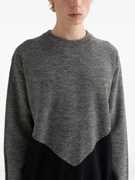 Pulover Jil Sander de lână gri