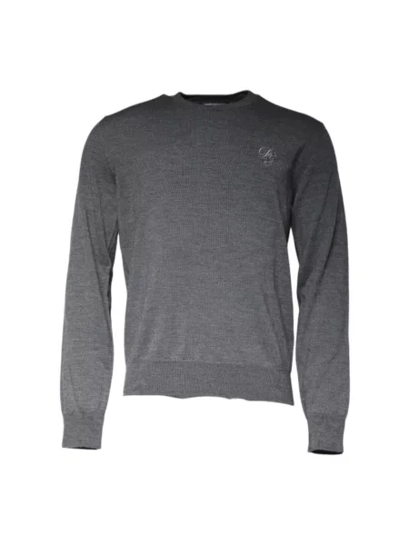 Sweter Dolce And Gabbana wełniany szary