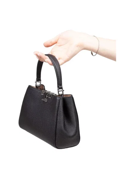 Torebka Tory Burch skórzana retro czarna