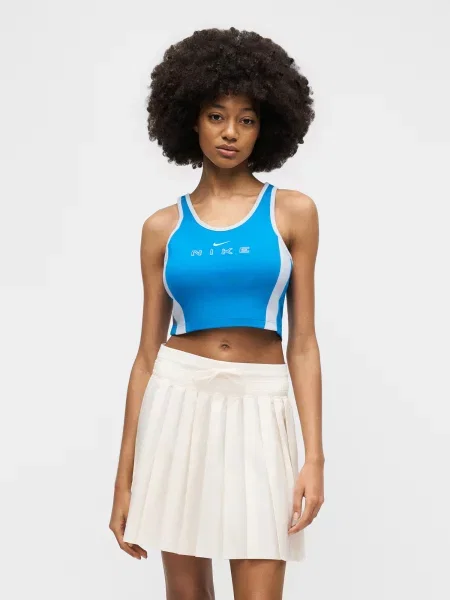 Nike Sportswear Top nebesky modrá biela