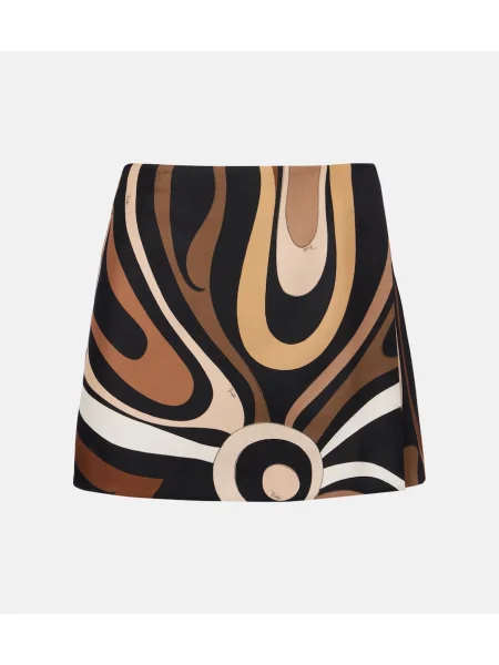 Fustă Pucci din satin negru