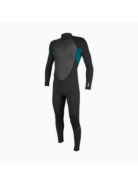 Мъжки неопреннов костюм за плуване O'Neill Back Zip Full black/tide pool черно