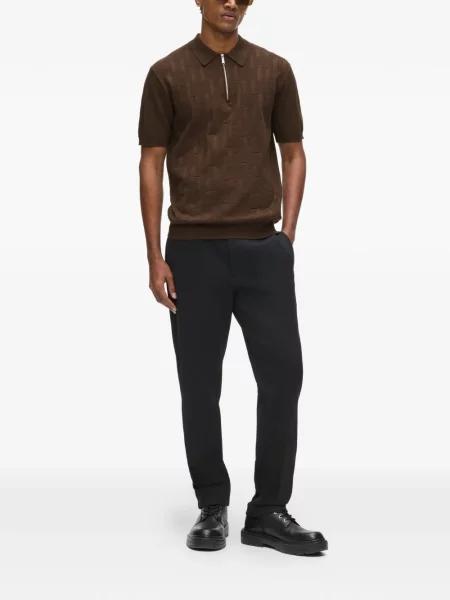 Tricou polo Karl Lagerfeld maro