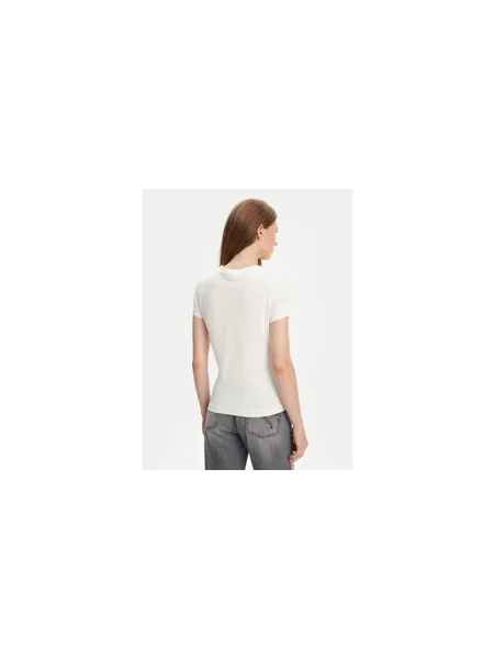 Guess Póló Ekru Regular Fit