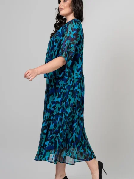 Сукня міді All Posa смарагдовий