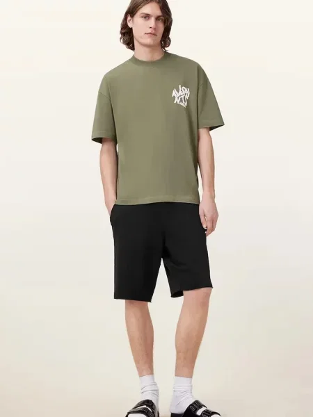 AllSaints pantaloni scurți HELIX negru