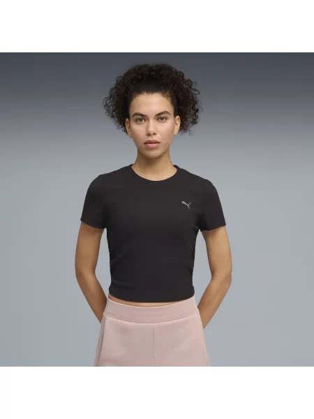 PUMA koszulka treningowa CLOUDSPUN Ribbed o dopasowanym kroju Odzież XXS czarny