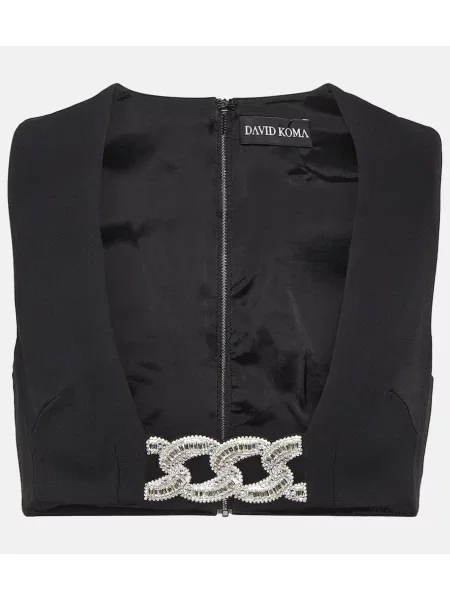 Top David Koma czarny