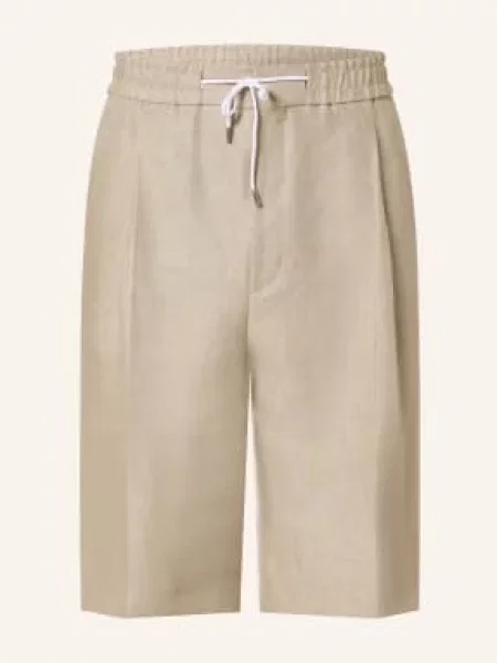 Hugo Lněné Šortky Felino béžová