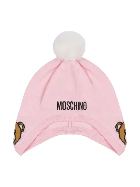 Czapka dziecięca Moschino różowa
