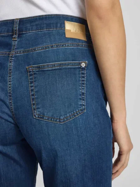 Jeansy kuloty o kroju regular fit z 5 Mac niebieskie