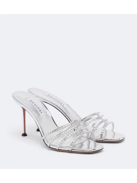 Papuci tip mules Aquazzura din piele