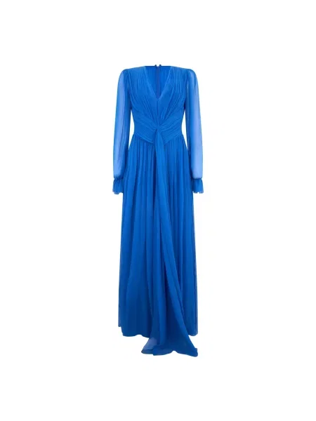 Sukienka Alberta Ferretti niebieska