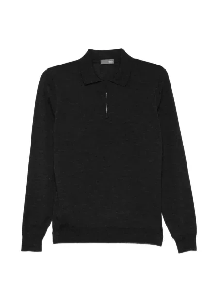 Gulerat tricou polo Drumohr negru