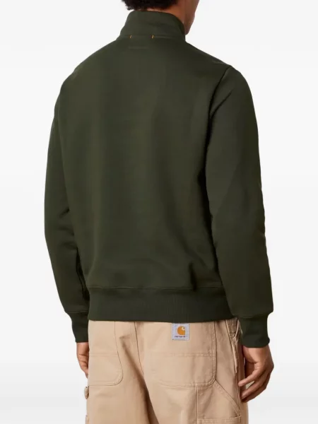 Hanorac cu fermoar Parajumpers cu autograf verde