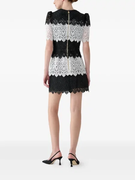 Rochie mini Carolina Herrera din dantelă negru