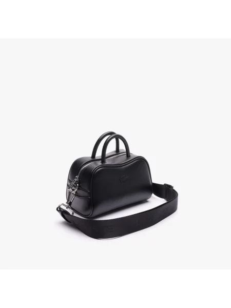 Кожаная сумка через плечо Lacoste синяя