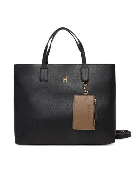 Tommy Hilfiger Kabelka Th Icon Satchel čierna