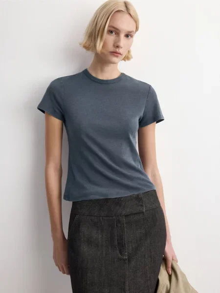 Футболка MANGO синій