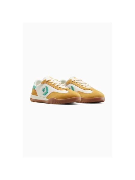Sneakersy Converse skórzane do biegania żółte