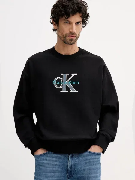 Geacă de blugi Calvin Klein Jeans negru