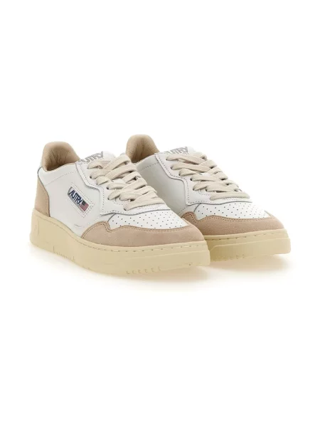 Sneakers Autry Medalist Low Wom White Leather/ Beige Suede EUR 36 białe
