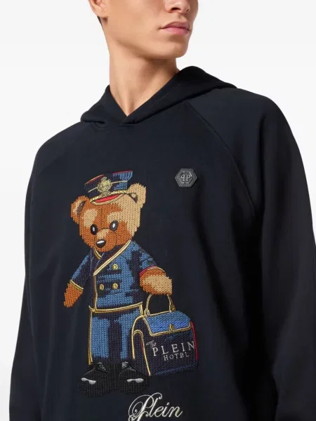 Ursuleț de pluș hanorac cu glugă Philipp Plein albastru
