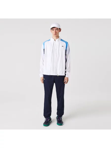 Lacoste Sportowy Dres O Regularnym Kroju I Blokowym Kolorze Ze Stójką biały