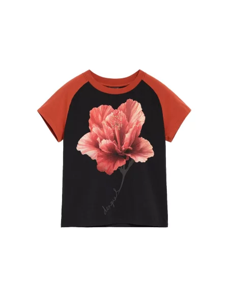 Desigual Tricou roz pitaya / roz pastel / roșu ruginiu negru