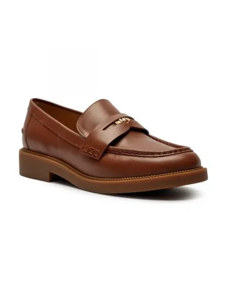 Michael Kors De piele pantofi loafer EDEN maro