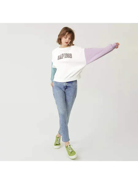 GAP Džíny vintage high rise slim Washwell modré