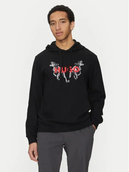 HUGO Суитшърт Dueleyo черен