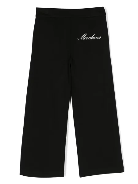 Spodnie dziecięce Moschino czarne