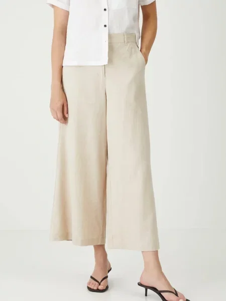 Lanene hlače Medicine bež