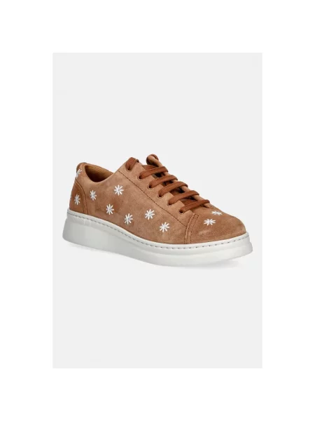 Sneakersy Camper skórzane brązowe