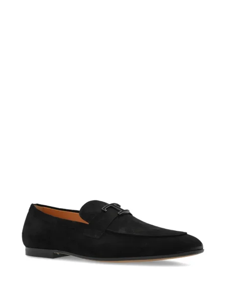 Pantofi loafer Tod's din piele de căprioară negru