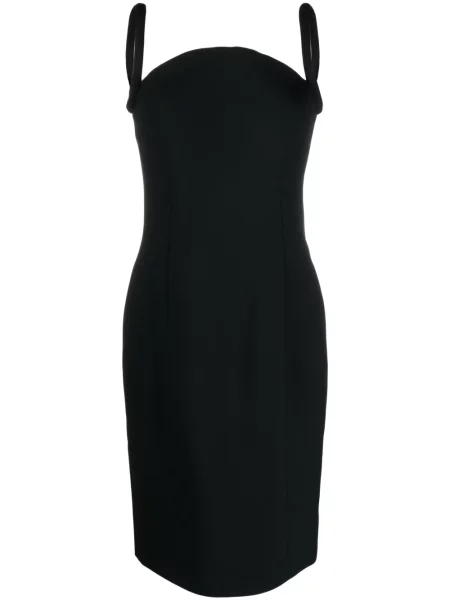 Rochie midi Versace fără mâneci până la genunchi de costum negru