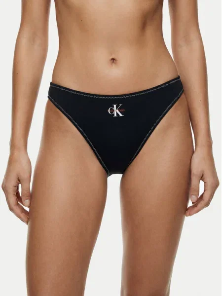 Calvin Klein Swimwear Bikini partea de jos Negru alb