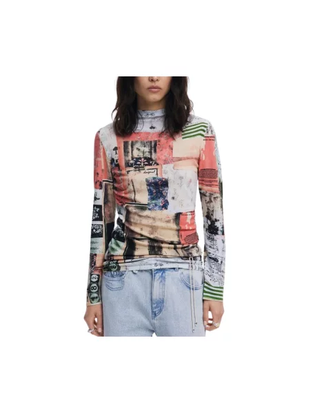 Top Desigual różowy