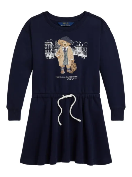 Sukienka dziecięca Polo Ralph Lauren niebieska