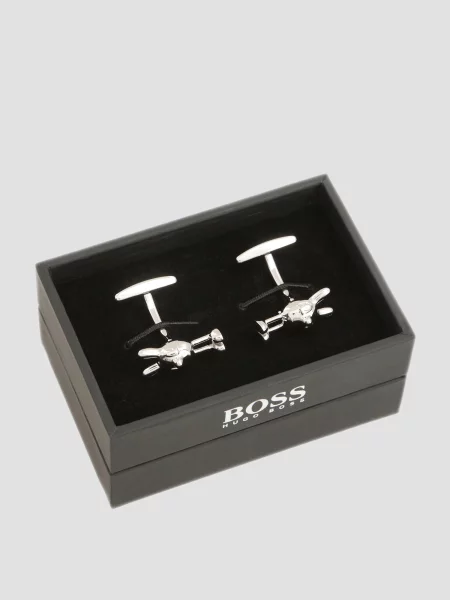 Запонки Boss срібні