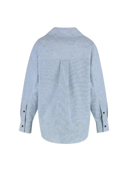 Bluzka Bottega Veneta niebieska