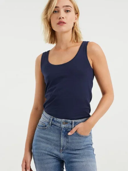 Top We Fashion albastru