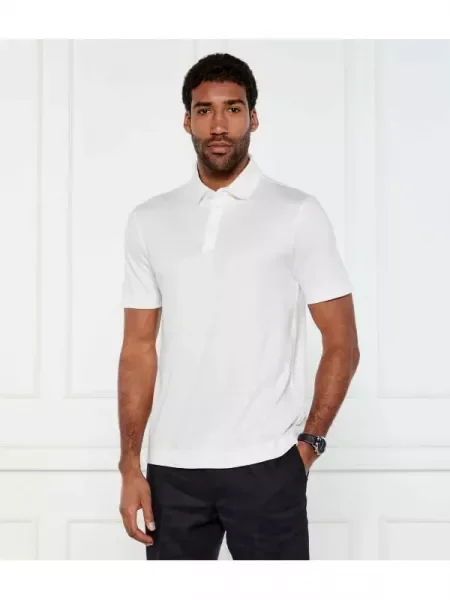 BOSS BLACK Polo P-Press 52 alb