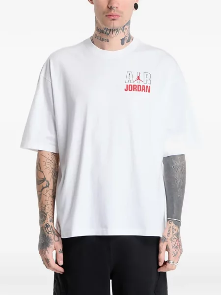 Tricou Jordan cu imagine alb