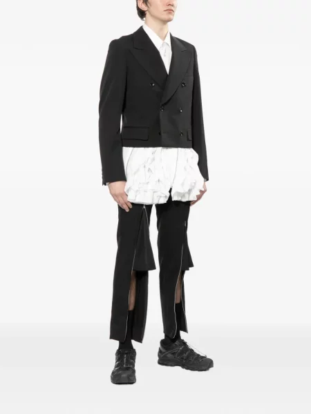 Вълнен блейзър Comme Des Garçons Homme Plus двуредно черно