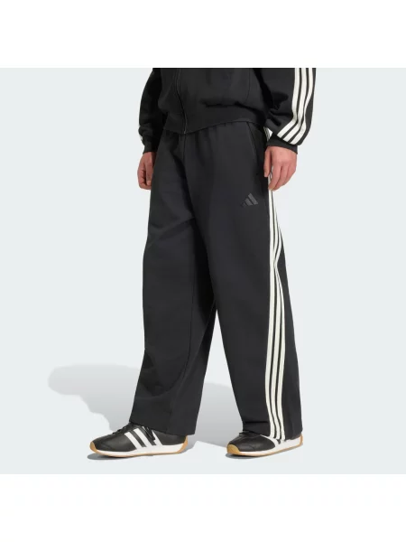 SZEROKIE SPODNIE ADIDAS KIT Z 3 PASKAMI białe